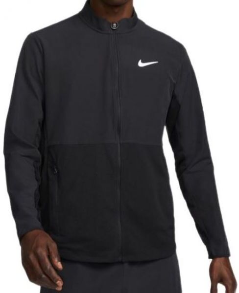 Nike Felpa da tennis da uomo Court Advantage Packable Jacket black/white XS