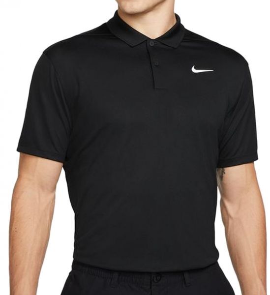 Nike Polo da tennis da uomo Court Dri-Fit Pique Polo M black/white XL
