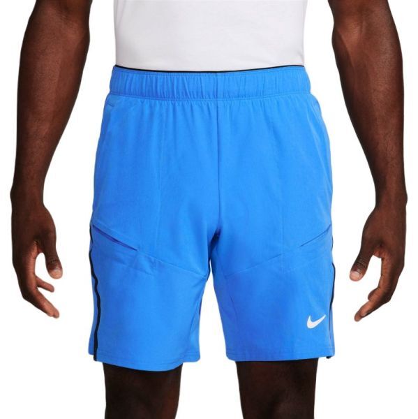 Nike Pantaloncini da tennis da uomo Court Dri-Fit Advantage 9" Tennis Short light photo blue/black/white XS