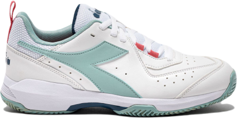 Diadora Scarpe da tennis da donna S.Challenge 5 Sl Clay white/surf spray/legion blue 42