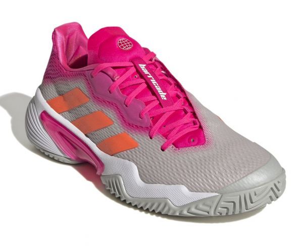 Adidas Scarpe da tennis da donna Barricade W grey two/solar orange/team shock pink 43 1//3