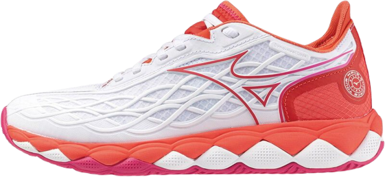 Mizuno Scarpe da tennis da donna Wave Enforce Tour AC white/radiant red/fuchsia purple 40