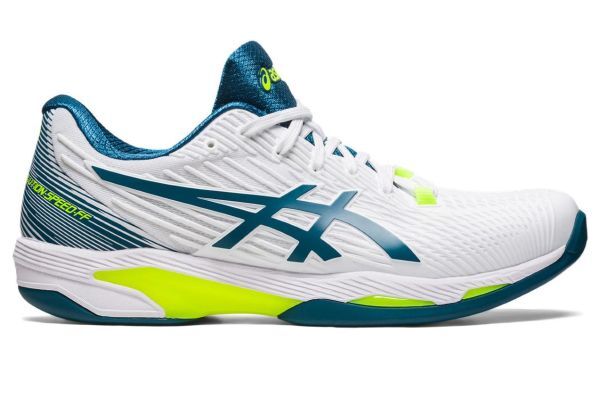 Asics Scarpe da tennis da uomo Solution Speed FF 2 Indoor white/restful teal 44,5