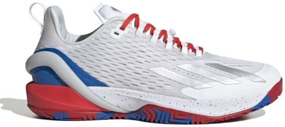 Adidas Scarpe da tennis da uomo Adizero Cybersonic M cloud white/silver metallic/bright red 41 1//3