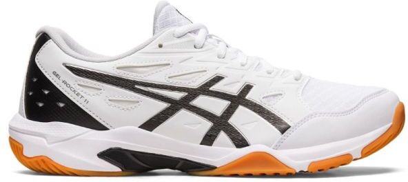 Asics Scarpe da uomo per badminton/squash Gel-Rocket 11 white/pure silver 46