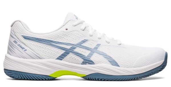 Asics Scarpe da tennis da uomo Gel-Game 9 Clay/OC white/steel blue 44