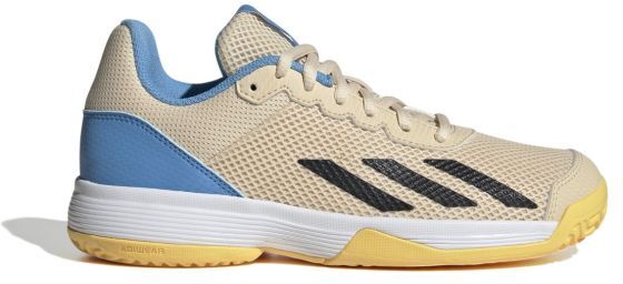 Adidas Scarpe da tennis bambini Courtflash K beige/blue/yellow 31