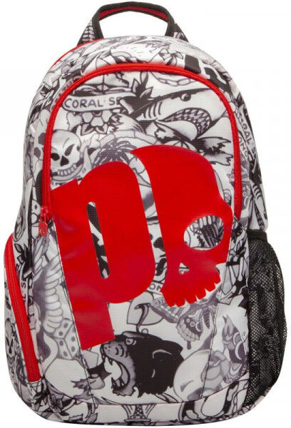 Prince Zaino da tennis By Hydrogen Tattoo Backpack black/white/red