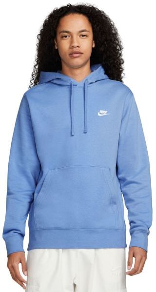 Nike Felpa da tennis da uomo Sportswear Club Fleece Pullover Hoodie polar/polar/white L