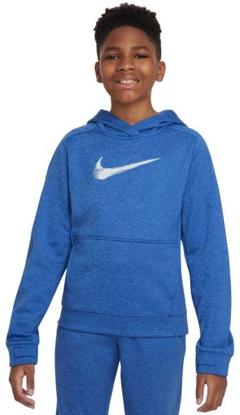 Nike Felpa per ragazzi Multi+ Therma-FIT Pullover Hoodie game royal/polar/white L