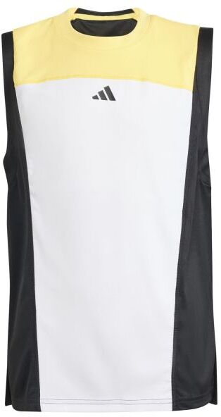 Adidas Maglietta per ragazze Girls Aeroready Pro Tank white/orange/black 128 cm