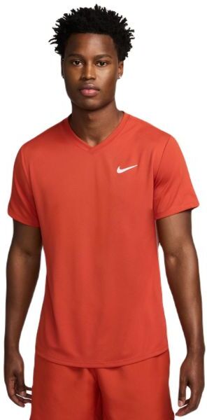 Nike T-shirt da uomo Court Dri-Fit Victory Top rust factor/pink quartz/white XS