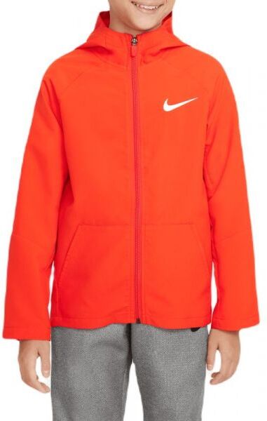 Nike Felpa per ragazzi Dri-Fit Woven Training Jacket picante red/picante red/white XL