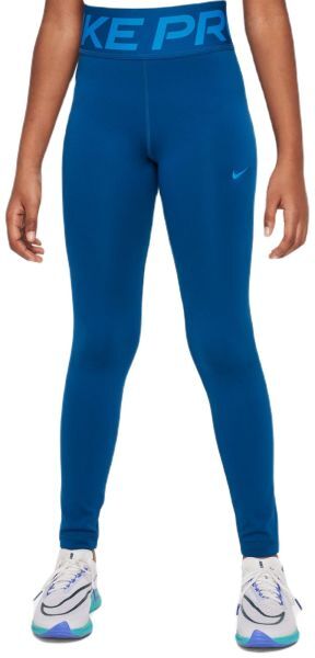 Nike Pantaloni per ragazze Girls Dri-Fit Pro Leggings court blue/light photo blue XL