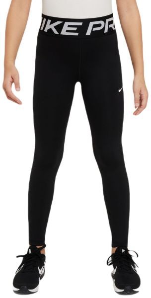 Nike Pantaloni per ragazze Girls Dri-Fit Pro Leggings black/white XS