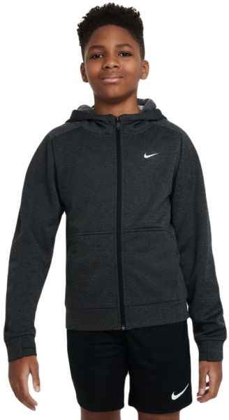 Nike Felpa per ragazzi Therma-FIT Multi+ Full-Zip Training Hoodie -black/anthracite/white M