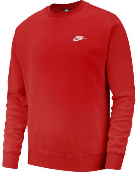 Nike Felpa da tennis da uomo Swoosh Club Crew M university red/white XL