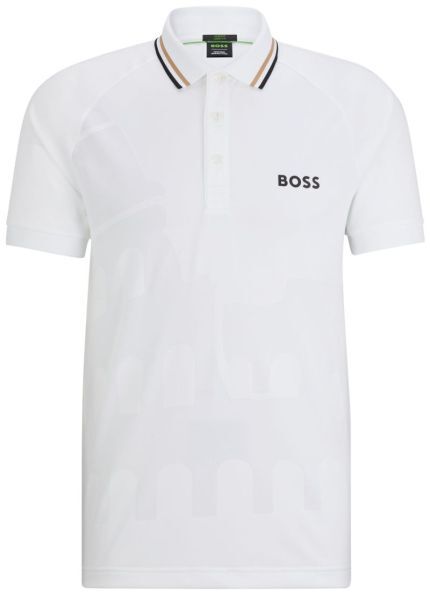BOSS Polo da tennis da uomo Patteo MB Slim-Fit Polo Shirt white L