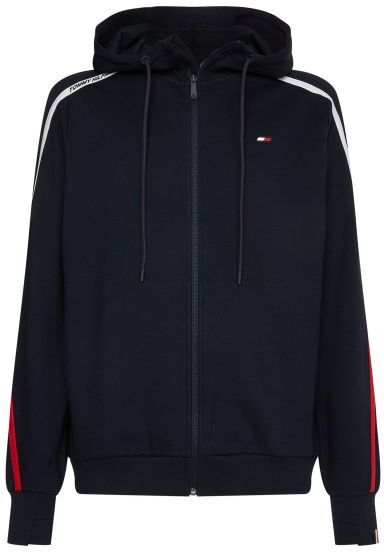 Tommy Hilfiger Felpa da tennis da uomo Trim Full Zip Hoody desert sky M