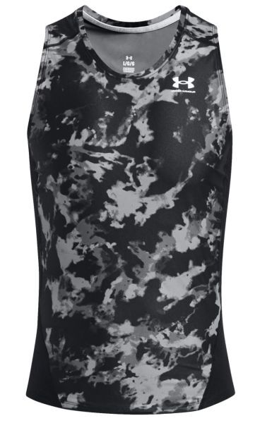 Under Armour T-shirt da uomo HeatGear IsoChill Printed Tank black/white XL