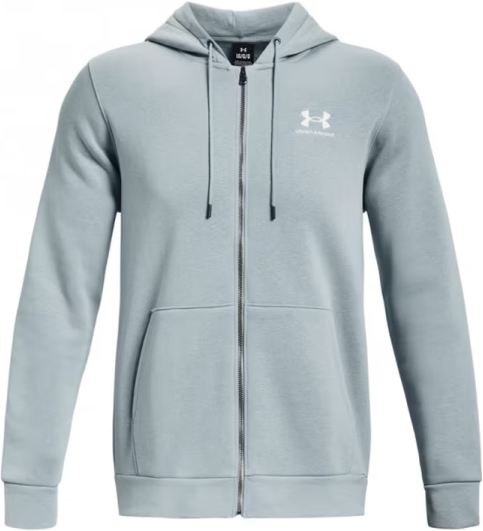 Under Armour Felpa da tennis da uomo Men's UA Essential Fleece Full-Zip Hoodie gray S