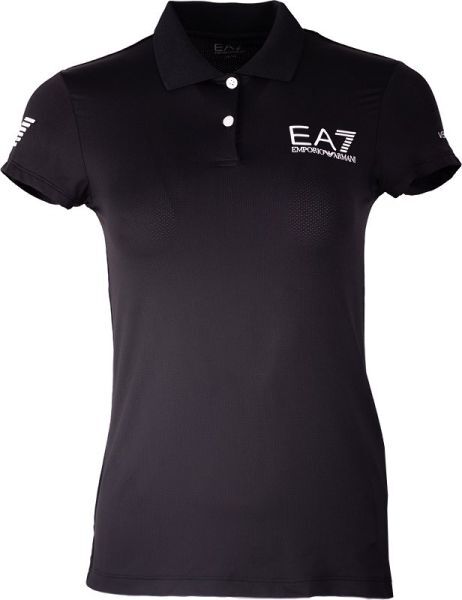 EA7 Polo da donna Woman Jersey Polo Shirt black L