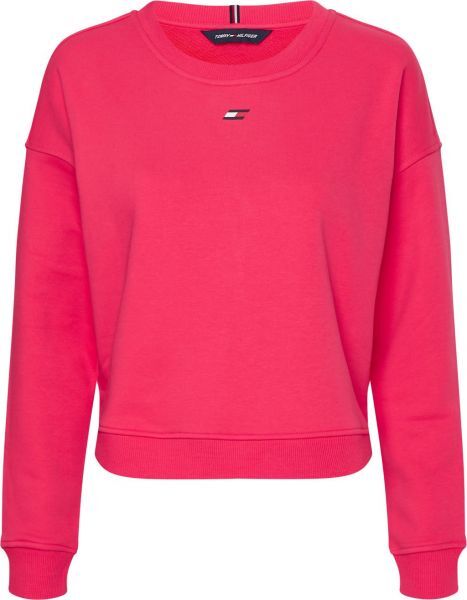 Tommy Hilfiger Felpa da tennis da donna Regular C-NK Sweatshirt pink splendor M