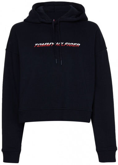 Tommy Hilfiger Felpa da tennis da donna Regular Graphic Hood desert sky L