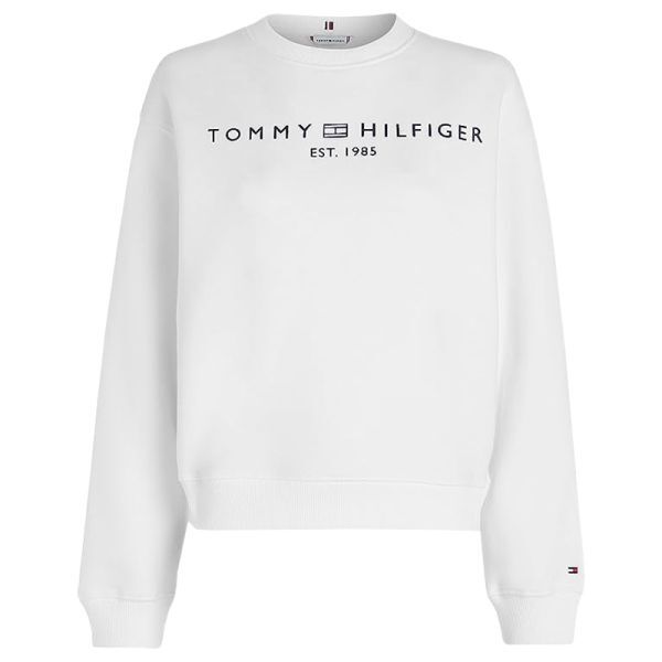 Tommy Hilfiger Felpa da tennis da donna Modern Regular Corp Logo C-NK Sweatshirt the optic white L