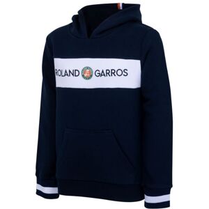 Roland Garros Felpa per ragazzi Sweat Capuche Colour Block marine 110 cm