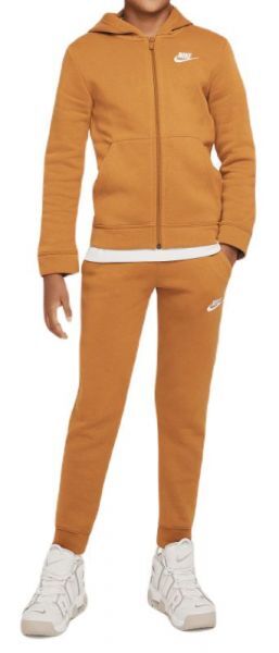 Nike Tuta per ragazzi Boys NSW Track Suit BF Core desert ochre/desert ochre/white S