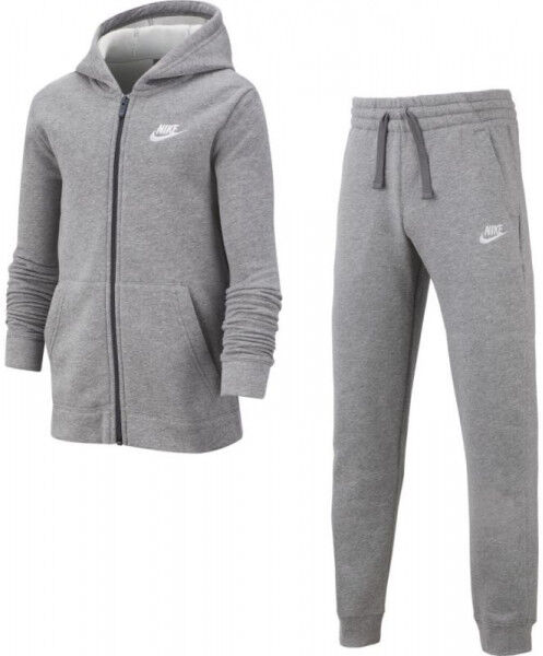 Nike Tuta per ragazzi Boys NSW Track Suit BF Core carbon heather/dark grey/white S