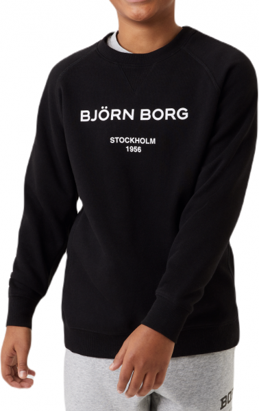 Björn Borg Felpa per ragazzi Borg Crew black beauty 140 cm