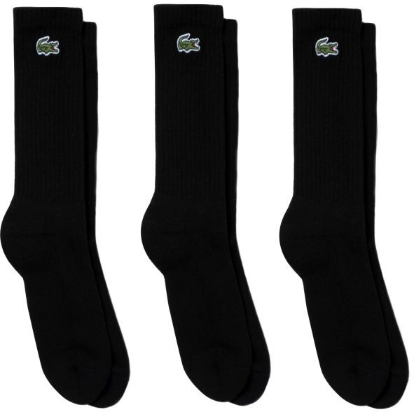 Lacoste Calzini da tennis Sport High Cut Socks 3P black/black/black 47-50