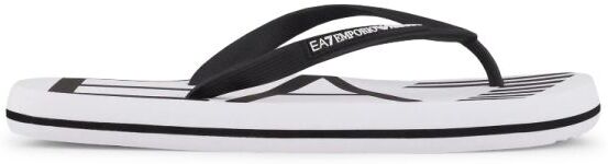 EA7 Ciabatte Unisex Plastic Shoes Beachwear white/black 46