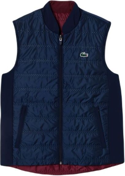 Lacoste Gilet da tennis da donna Sport Reversible Golf Vest navy blue/bordeaux M