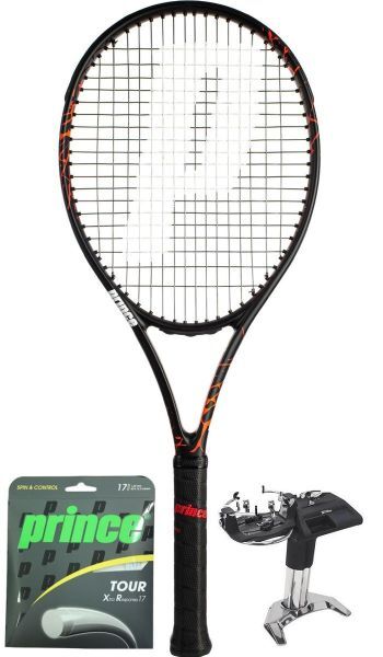 Prince Racchetta Tennis Beast 100 300 + corda + servizio di racchetta 3