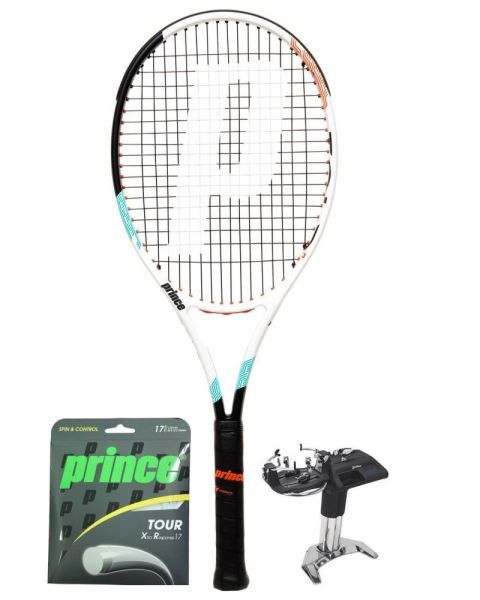 Prince Racchetta Tennis Textreme ATS Tour 100 310g + corda + servizio di racchetta 3