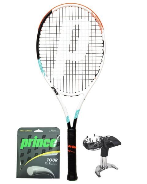 Prince Racchetta Tennis Textreme ATS Tour 100 290g + corda + servizio di racchetta 3