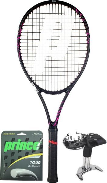 Prince Racchetta Tennis Beast Pink 280g + corda + servizio di racchetta 1