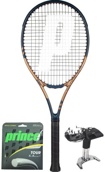 Prince Racchetta Tennis Warrior 100 285g + corda + servizio di racchetta 3