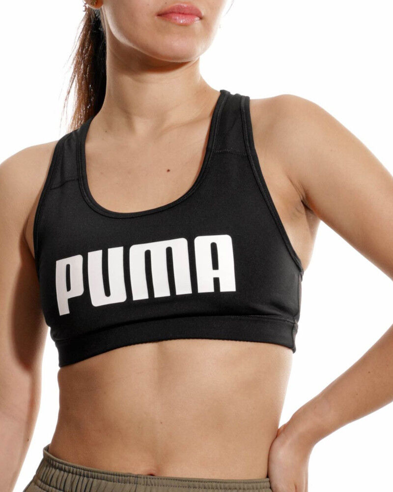 Puma Reggiseno multisport intimo DONNA Nero Mid Impact 4Keeps