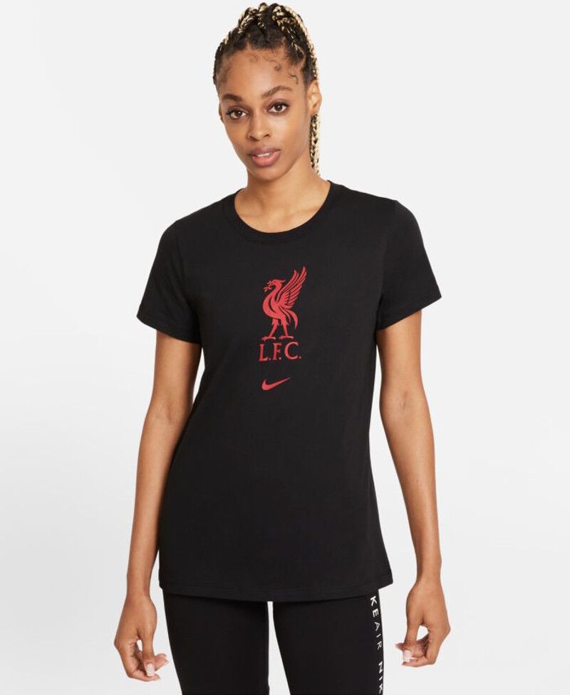 Nike Liverpool Fc T-shirt tempo libero Donna Nero Cotone 2021