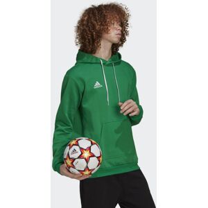 adidas Felpa Cappuccio Hoodie UOMO Verde ENTRADA 22 SWEAT con tasche