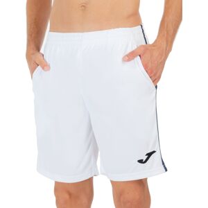 Joma Pantaloncini Shorts UOMO Bermuda OPEN III Bianco Blue con tasche