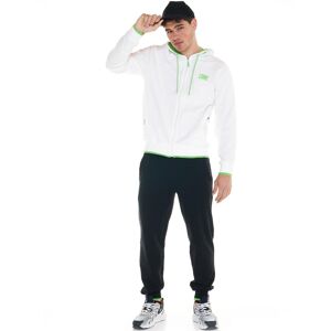 Leone1947 Tuta Intera Completa UOMO Leone 1947 Sporty Fluo Hoodie Bianco Verde nero