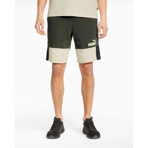 Puma Pantaloncini Shorts UOMO Bermuda Verde Essentials Block Cotone garzato