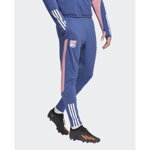 adidas Lione OL Lyon Olympique Pantaloni tuta Pants Blu UOMO 2023 24 Training