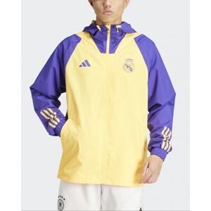 adidas Real Madrid Giacca Anti vento pioggia UOMO Giallo 2024 All weather