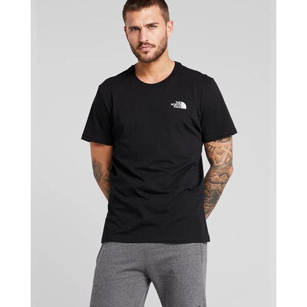 the north face t-shirt maglia maglietta uomo nero simple dome tee crew cotone